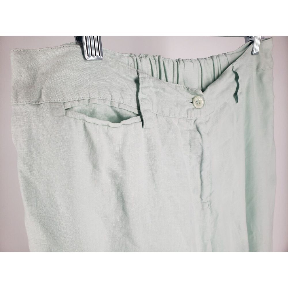 Ralsey‎ Linen Straight Leg Capris Size 14 Light Blue